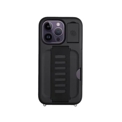 Cover Iphone 14 Pro Kickstand With Wallet Grip2U - Charcoal